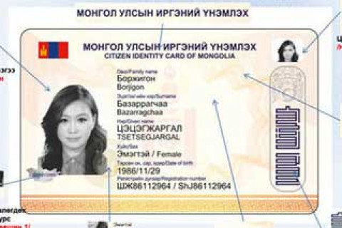 Иргэний үнэмлэх дээрх регистрийн дугаар, гэрийн хаягийг арилгана