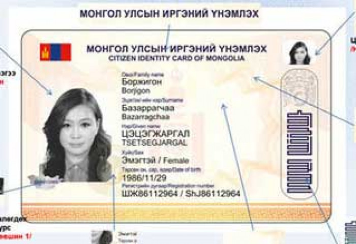 Иргэний үнэмлэх дээрх регистрийн дугаар, гэрийн хаягийг арилгана