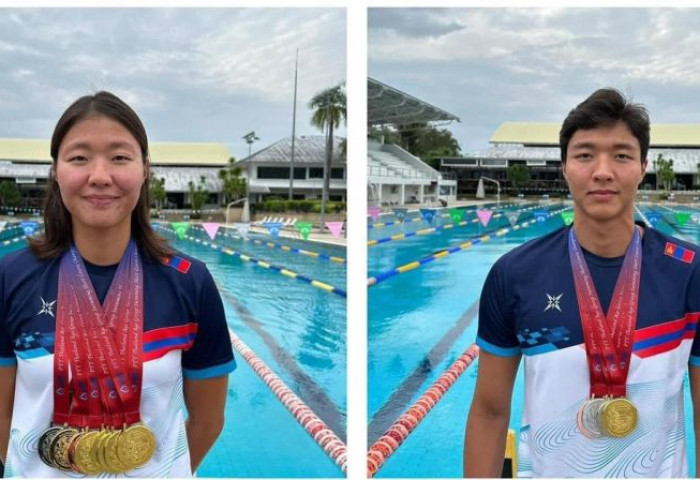 Эгч дүү 2 усанд сэлэгч нийт 7 алт, 3 мөнгө, 2 хүрэл медаль хүртжээ